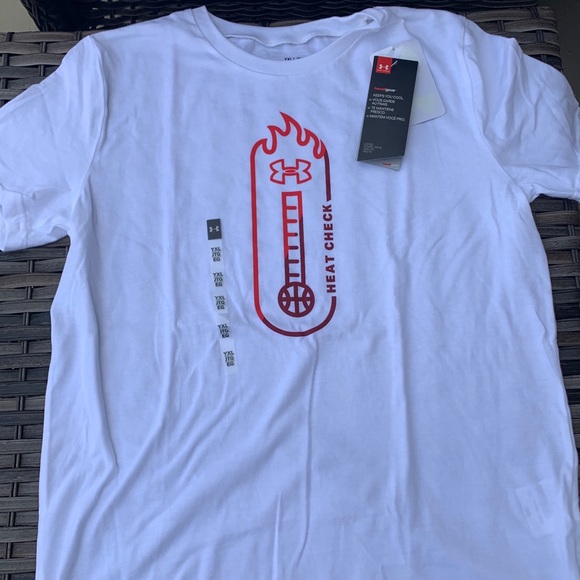 Youth Under Armour Heat Check Short Sleeve Tee - Picture 2 of 4